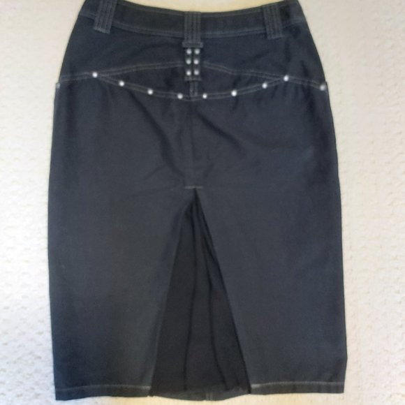 Mexx Black Pencil Skirt Sz 4 - EUC - Picture 2 of 8